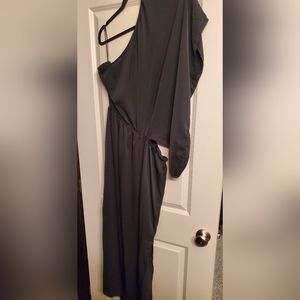 One shoulder maxi dress